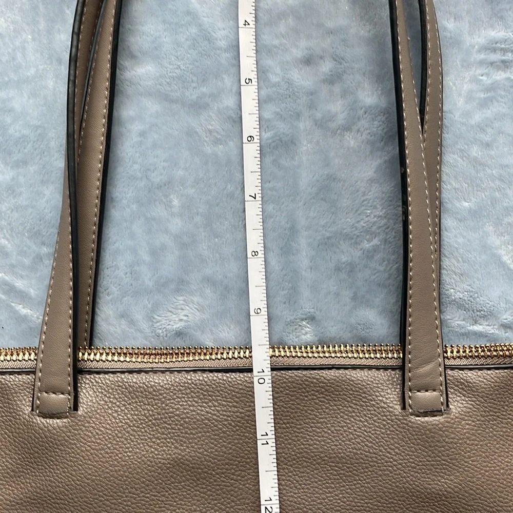 A New Day Elegant Taupe Tote Bag - Picture 14 of 14
